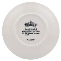 Set da tavola 4 pezzi in porcellana, nero/bianco