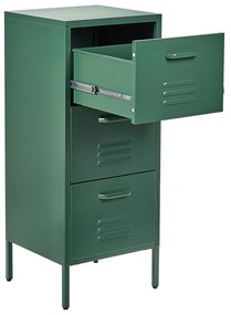 Armadio da ufficio metallo verde scuro 40 x 43 cm WOSTOK Beliani