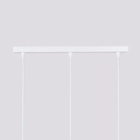 Sollux SL.1537 - Lampadario a sospensione con filo KARBON 3xGU10/10W/230V bianco