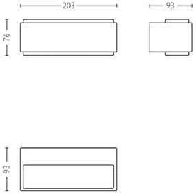 Philips - Applique a LED da esterno STRATOSPHERE LED/3,8W/230V 2700K IP44