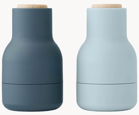 Set macina sale e pepe piccole con coperchio in legno di faggio Bottle Grinder 2 pz
