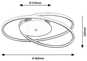 Rabalux - Plafoniera LED/40W/230V