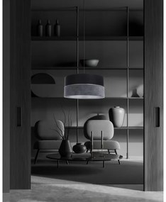 Lampadario a sospensione con filo TWIST 1xE27/60W/230V nero/grigio/argento