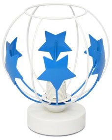 Lampada da tavolo per bambini STARS 1xE27/15W/230V blu/bianco