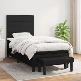 Giroletto A Molle Con Materasso Nero 80x200 Cm İntessuto /