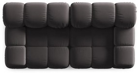 Divano in velluto grigio scuro 188 cm Bellis - Micadoni Home