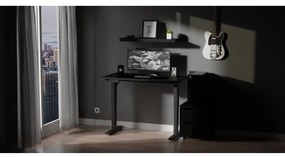 Altezza regolabile scrivania LEVANO 120x60 cm nero