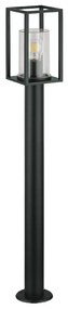 Paletto da Giardino Nero 100cm Base E27 - Serie PRISM Colore Nero