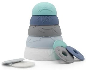 Tazze impilabili in silicone, oceano