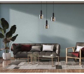 ITALUX PND-65342-1-BK+SG - Lampadario a sospensione con filo SANTIA 1xE27/40W/230V nero