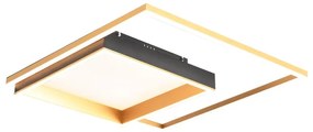 Plafoniera LED garage glamour NADY, dorato Ø  cm, 4300 lumen