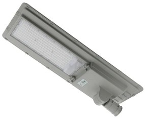 Lampione stradale Led 300W Grigio con pannello solare IP65 Bianco caldo 2700K con sensore crepuscolare e di movimento M LEDME