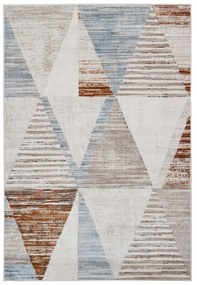 Tappeto Harrison 13 geometrico beige e blu, L 230 x L 160 cm