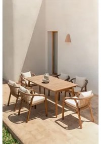 Tavolo da Giardino Allungabile in Legno di Acacia (160-210x90 cm) - Sklum