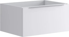 Cassettone bagno Brera 1 cassetto P 45.5 x L 59.5 x H 30 cm laccato opaco bianco