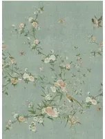 Sandberg Carta da parati panoramica Bloom - Teal