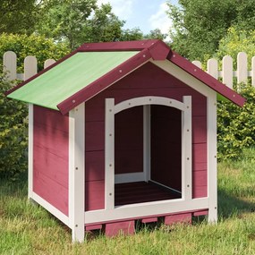 Cuccia Per Cani Moka 65x65x61,5 Cm İn Legno Massello Di Pino /