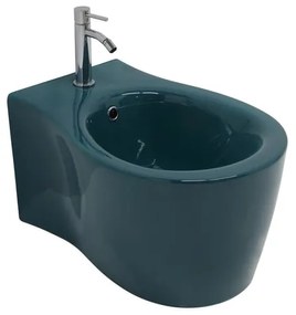 Bidet sospeso verde lucido soft OLYMPIA CERAMICA L 36 x H 42 x P 55 cm