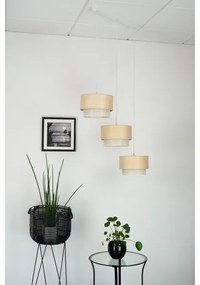 Brilagi - Lampadario a cavo ARIZONA BOHO 3xE27/15W/230V beige/bianco