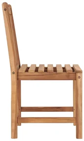Sedie da giardino 8 pz in legno massello di teak