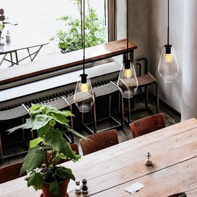 Apparecchio a sospensione nero, altezza 120 cm Lily - SULION