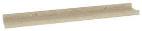 Mensole da parete 4 pz rovere sonoma 60x9x3 cm