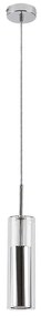 Rabalux 72046 - Lampadario a sospensione con filo KALEVI 1xGU10/50W/230V limpido/cromo