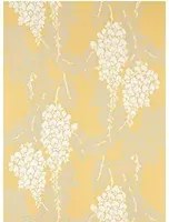 Farrow & Ball Carta da parati Wisteria - Yellow Ground/ Bone/ Pointing