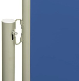 Tenda Laterale Retrattile per Patio 140x600 cm Blu
