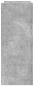 Tavolino consolle grigio cemento 100x35x90 cm in multistrato