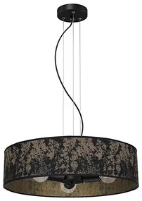 Lampadario su filo SATINO 3xE27/60W/230V oro