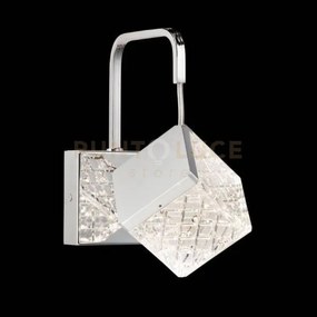 Lampada da parete magia, cromo, led 4,5w 383lm 3000k,  l 19 x h 23 cm