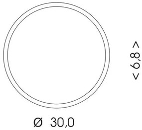 Ecolite WMAT300-15W/BI - Plafoniera LED MARTIN LED/15W/230V IP65 bianco