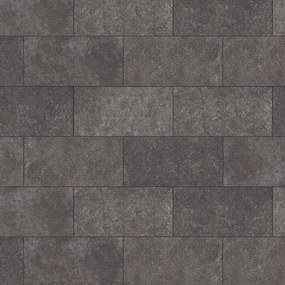 Lastra di cemento Blustone Dark Rectif in gres naturale nero L 80 x L 40 cm, spessore 30 mm