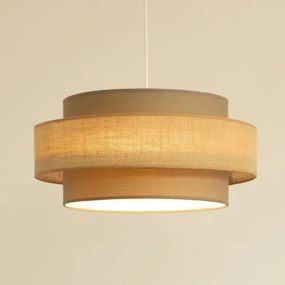 Brilagi - Lampada a sospensione con cavo RESNA 1xE27/60W/230V Ø 40 cm marrone/beige