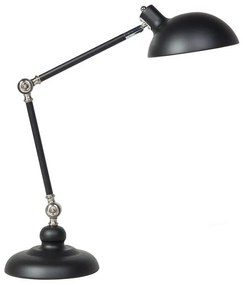 Lampada da tavolo metallo nero opaco 80 cm MERAMEC Beliani