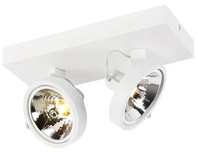 Faretto di design bianco orientabile 2 luci - Go