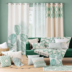 Tappeto lavabile in menta-crema 60x90 cm Athena - douceur d'intérieur