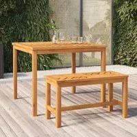 Tavolo da Pranzo da Giardino 90x90x74 cm Legno Massello Acacia 362240