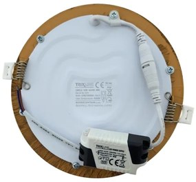 Lampada LED da incasso CIRCLE LED/12W/230V 4200K diametro 16,7 cm marrone