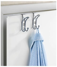 Set di 2 ganci per porte in argento Gancio per porta - Wenko
