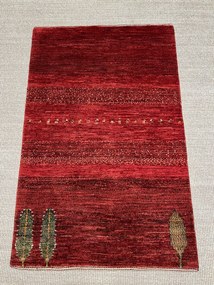 Loribaft Tappeto 80 x 120 Rosso (Iran) Annodato A Mano