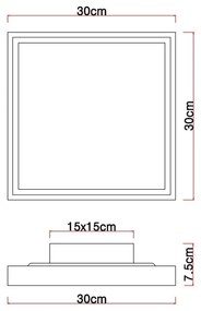 Globo 41595D1-Plafoniera LED CINDERELLA LED/12W/230V 30 cm 2700/4500/6500K