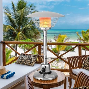 Costway Riscaldatore per giardino a gas propano con protezione antigoccia e antiraffreddamento, Riscaldatore da 4000w 2 Colori