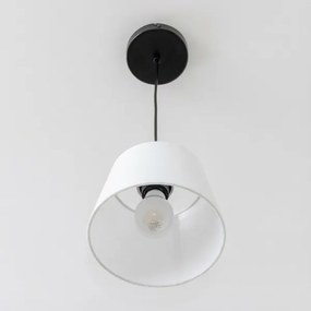 Brilagi - Lampada a sospensione LED a cavo CERIA 1xE27/40W/230V Ø 20,5 cm bianco