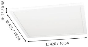 Eglo 900089 - LED RGBW Plafoniera dimmerabile ROVITO-Z LED/16,5W/230V bianco