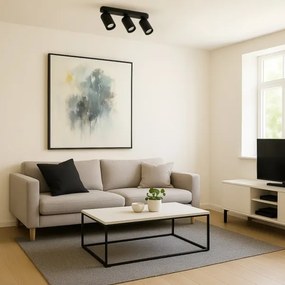 Rabalux 73083 - Faretto YORLI 3xGU10/7W/230V nero