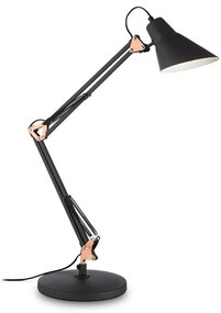 Ideal Lux - Lampada da tavolo 1xE27/42W/230V nero