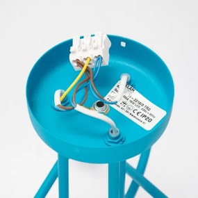 Lampadario a incasso per bambini con LED OXFORD 3xE27/15W/230V Blu