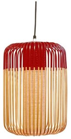 Forestier - Bamboo Lampada a Sospensione L Rosso Forestier